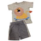 Conjunto Infantil Verão masc Tink Bink Cinza Leão