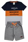 Conjunto Infantil Verão Masculino Virtual Space - Marinho