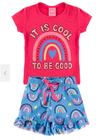 Conjunto Infantil Verão Menina COOL-Chiclete