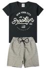 Conjunto Infantil Verão Menino Brooklyn -Preto