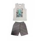 Conjunto Infantil Verão Regata e Bermuda New York Romitex