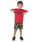 Conjunto Infantil Vrasalon Dino Vermelho/Marinho Cód: 537