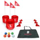 Conjunto inicial de 3 buracos para jogos de golfe ao ar livre BucketGolf Game