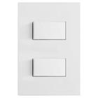 Conjunto Interruptor Duplo Simples Separado 4X2 Brs12025-1Br