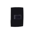 Conjunto Interruptor Pulsador Minuteria Preto Rubi - Force Line