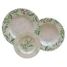 Conjunto Jantar 12 Pç Oliva Porcelana Decorada Tramontina