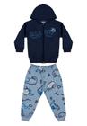 Conjunto Jaqueta e Calça em Moletom Bebê Menino Bee Loop