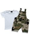 Conjunto Jardineira Curto Verão Masculino Infantil