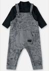 Conjunto Jardineira Safari e Body para Bebê Menino Up Baby