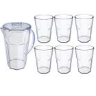 Conjunto Jarra De Suco 1,8 Litros e 6 Copos 400ml Para Servir