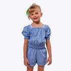 Conjunto Jeans Blusa e Shorts Infantil Menina Vigat 4905