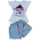 Conjunto jeans infantil feminino luluca.