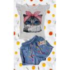 Conjunto jeans infantil para meninas.