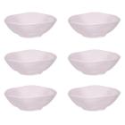 Conjunto Jogo 6 Tigelas Bowl Ryo Pink Sand 500 ml Porcelana Oxford