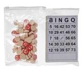 Conjunto Jogo de Bingo Cartelas e Pedra com 75peças DT0211B
