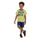 Conjunto Juvenil Camiseta E Short Menino Bee Loop Ref. 13962