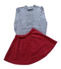 Conjunto Juvenil Feminino Blusa ML + Saia Kukiê