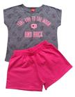 Conjunto Juvenil Feminino + Short Moletinho Kyly