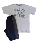 Conjunto Juvenil Masculino Camiseta MC + Bermuda Colorittá