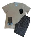 Conjunto Juvenil Masculino Camiseta MC + Bermuda Fakini