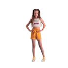 Conjunto Juvenil Menina Cropped Short Social Fashion 23007