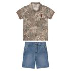 Conjunto Juvenil Menino Algodão Polo E Jeans Carinhoso - MALWEE