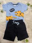 Conjunto Kids camiseta e bermuda de moletinho