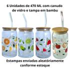 Conjunto Kit 6 Copos Vidro para Água, Suco, Cerveja Drinks Café - Copos e Canecas