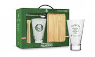 Conjunto kit caipirinha copo long 400ml grande - palmeiras - Brasfoot Presentes