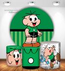 Conjunto Kit Painel + Trio cilindros Turma da Mônica Tecido - SublimeDecor