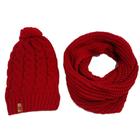 Conjunto Kit Touca Pompom E Cachecol Liso Gola Infinita De Lã Tricot Elegante Para Frio Blogueira