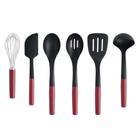 Conjunto kitchenaid 6 utensilios para cozinha vermelho kqg469bxerg