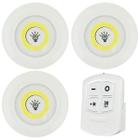 Conjunto Lâmpada Led 3 Spots Luminária Sem Fio + Controle