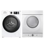 Conjunto Lavadora de Roupas Brastemp 10KG BNF10AB + Secadora Suspensa Brastemp 10KG BSI10BB - Branco / "220V"
