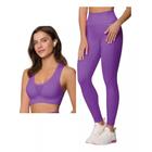 Conjunto Legging e Top Fitness Seamless Sem Costura - Selene