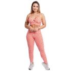 Conjunto Legging e Top Geométrico de Compressão Poliamida P/M - LookColors