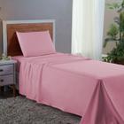 Conjunto Lençol Cama Solteiro 3 Peças 400 com Elástico e Fronha Toque Macio