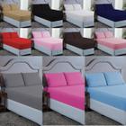 Conjunto Lençol Queen 400 Fios 3 peças com Elástico e Fronha Cama Box Toque Macio