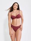Conjunto lingerie canelado sexy com bojo e renda