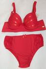 Conjunto Lingerie CM1 Reforçado de Microfibra Com Fita Vermelho Tamanho M-42 