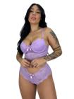 Conjunto lingerie com bojo em renda Kamila