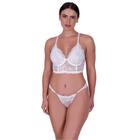 Conjunto Lingerie Sutiã sem Bojo e Calcinha Zoe Liso