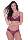 Conjunto Lingerie Terra e Mar calcinha e sutiã com bojo - CONJUNTO ÉRIKA