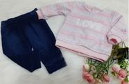 - Conjunto Longo Bebe Menina Paraiso C/ Calça Molejeans 10254