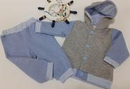 Conjunto Longo Bebe Menino Calça + Casaco Moletinho Luxo 392