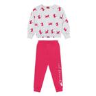 Conjunto Longo Infantil Kyly Moletom Peluciado Gatinhos Menina