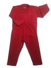 Conjunto Longo Infantil Plusch Buckle Menino Vermelho