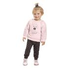 Conjunto Longo Moletom Infantil Kyly Bordado Pelo Menina