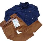 Conjunto Longo Social Luxo Camisa Calça Menino Paraiso 14808