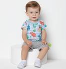 Conjunto Luxo Bebê Menino Camiseta Bermuda Lessa Kids 7941